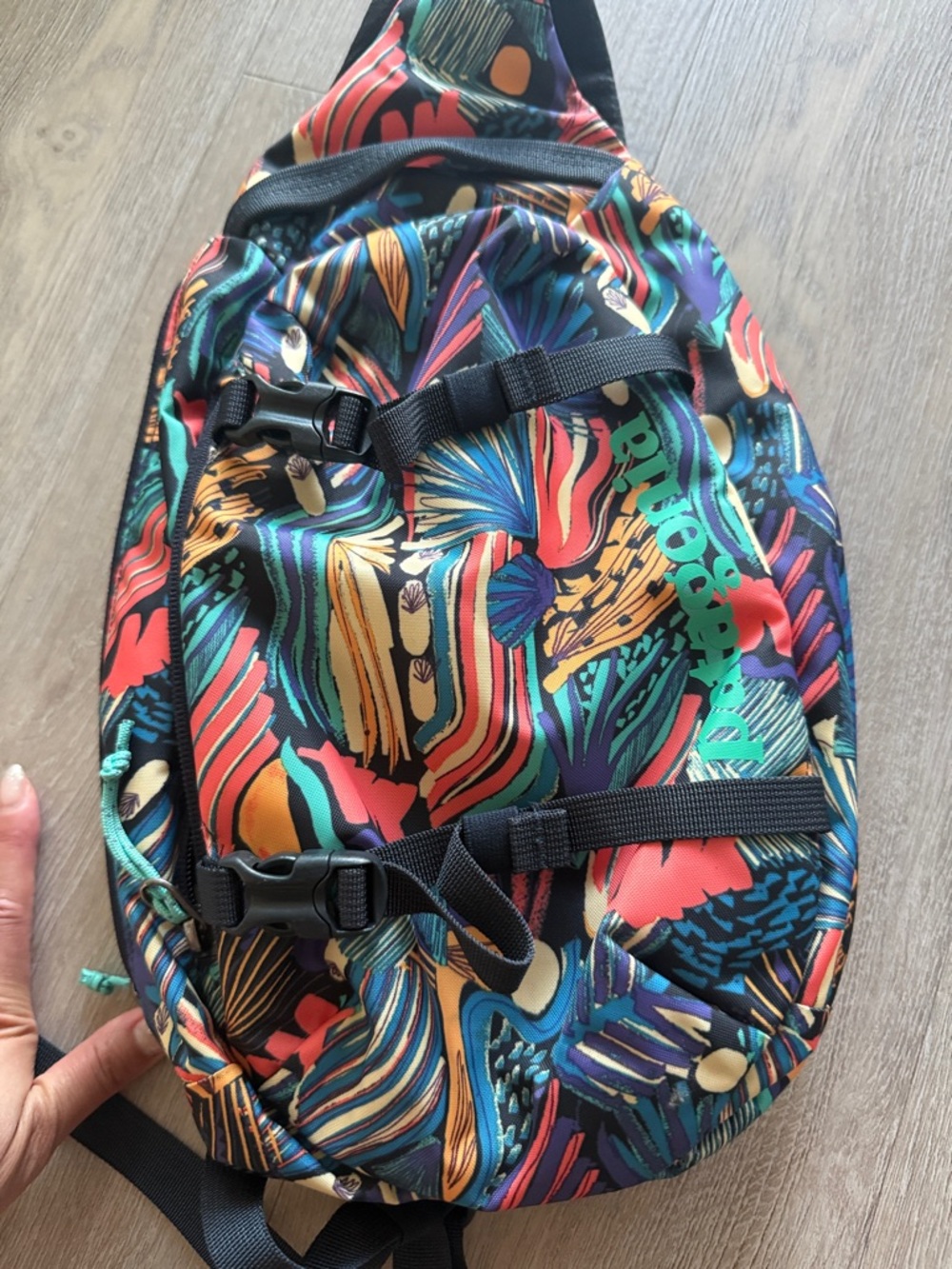 Colorful Patterned Sling Backpack - Picture 5 of 5